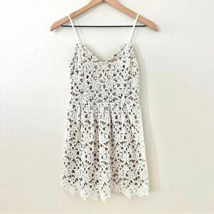 Love Fire Mini White Overlay Dress